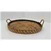 Image 2 : Salish Indian Round Handled Basket Tray