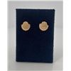 Image 2 : 14k Gold Seashell Earrings