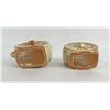 Image 4 : Frankoma Pottery Wagon Wheel Creamer and Sugar