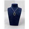 Image 1 : Sterling Silver Jet Necklace