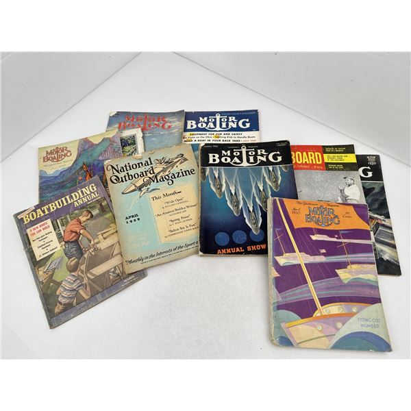 Lot of Motor Boating Magazine