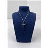 Image 2 : 14k Gold Cross Necklace
