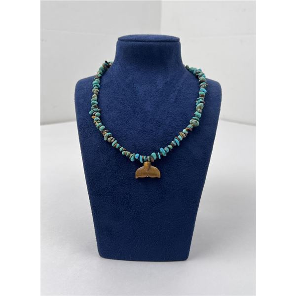 Navajo Turquoise and Tigers Eye Necklace