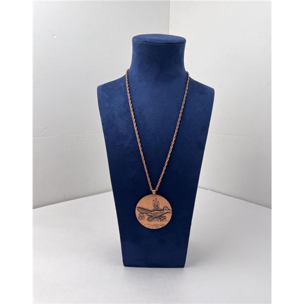 Bell Trading Post Copper Roadrunner Necklace