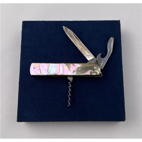 Antique Abalone Handle Pocket Knife