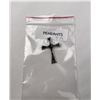 Image 3 : Sterling Silver Chip Inlaid Cross Pendant