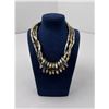 Image 1 : Vintage 80s Two Tone Metal Necklace