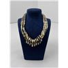 Image 2 : Vintage 80s Two Tone Metal Necklace