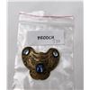 Image 3 : Art Nouveau Czech Blue Rhinestone Brooch