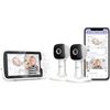 Image 1 : Hubble connected nursery pal cloud - 5" smart HD baby monitor w/ night light