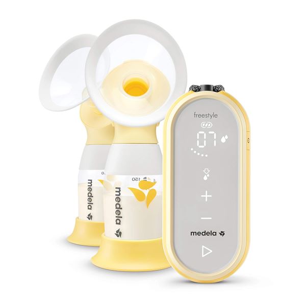 NEW Medela - freestyle flex - double electric 2-phase breast pump w/ Medela personal fit - flex conn