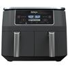 Image 1 : NEW Ninja - DZ201C, Foodi 6-in-1 8-qt. 2-Basket Air Fryer with DualZone Technology, Black, 1690W