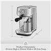 Image 2 : NEW Breville - Bambino Plus Automatic Espresso Machine - Black Stainless Steel - model: BES500BST1BC