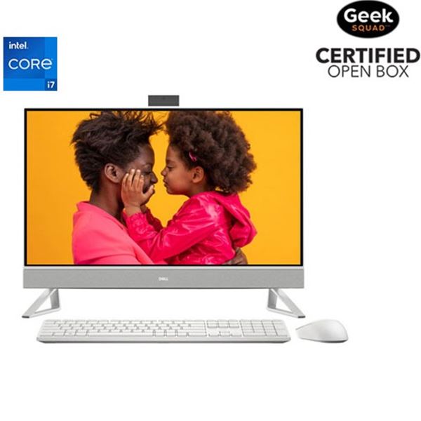 NEW Dell Inspiron - 27” All-in-One PC - White (Intel Core i7-1355U/512GB SSD/1TB HDD/16GB RAM) - i77