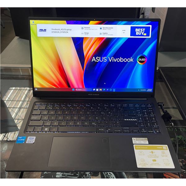 NEW OPEN BOX - ASUS Vivobook - 15 15.6" OLED Laptop - Indie Black (Intel Core i5-12500H /1TB SSD/16G