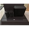 Image 1 : NEW OPEN BOX 4pc Sony audio system - includes HT-X8500 sound bar (retail $499.99)/ set of 2 SA-RRS5 