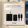 Image 2 : Group of misc electronics including - 45W PD power adapter, 6' HDMI cable, SD memory card, jumpdrive