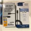 Image 3 : Group of misc electronics including - 45W PD power adapter, 6' HDMI cable, SD memory card, jumpdrive