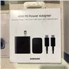 Image 2 : Group of misc electronics including - 45W PD power adapter, 2.5" sata to usbc, 4' & 6' HDMI cable, S