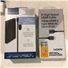 Image 3 : Group of misc electronics including - 45W PD power adapter, 2.5" sata to usbc, 4' & 6' HDMI cable, S