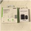 Image 3 : Group of misc electronics including - usbc windows docking cable, 2x 6' HDMI cable, 25 W PD adapter,