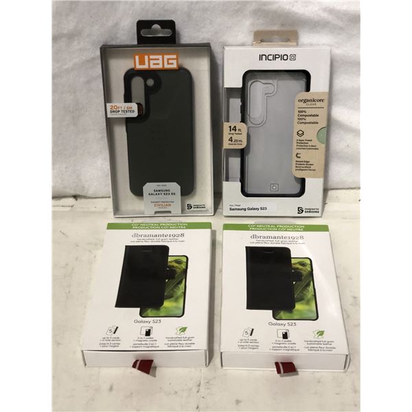 Group of 4 various Samsung Galaxy S23 cases