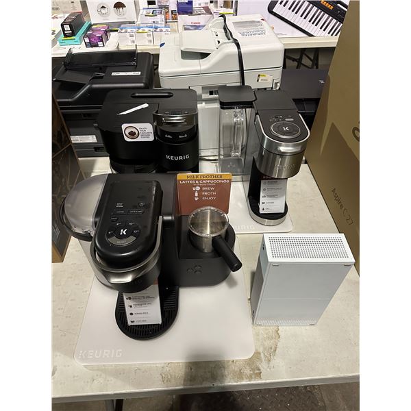 Group of misc display items including - 3 Keurigs, Xbox one, etc...(NOT WORKING JUST DISPLAY)