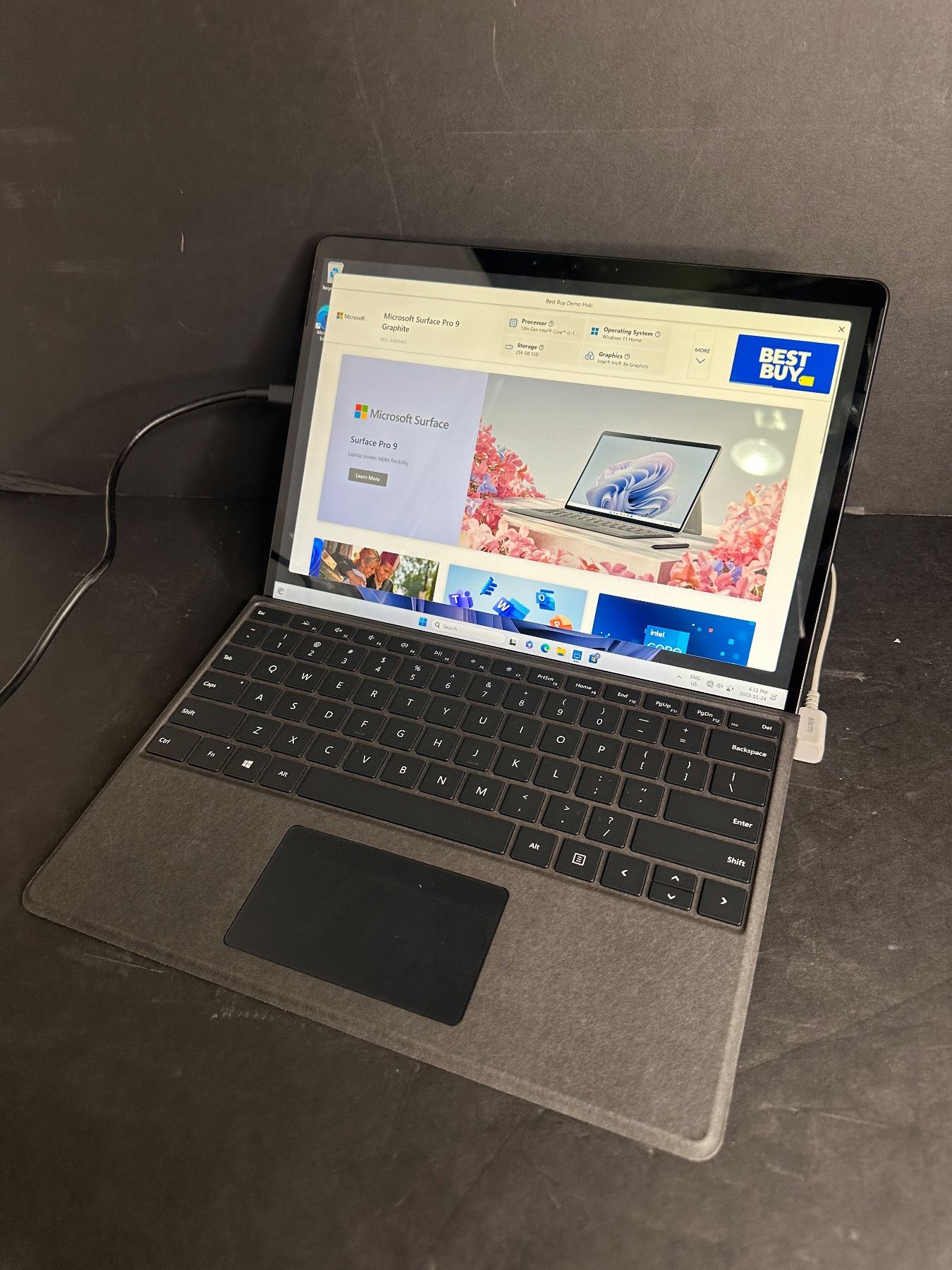 New open box Microsoft Surface Pro 9 Graphite - 12th Gen i5-1235U ...