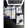 Image 2 : Group of 5 new assorted items - Insignia wireless optical mouse w/ mouse pad/ 4ft HDMI cable/ USBC t