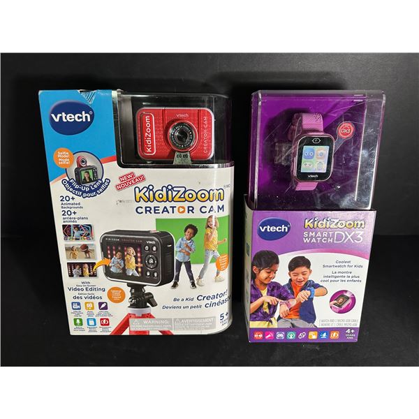 Group of 2 new kids electronics - Vtech KidiZoom smart watch DX3 & creator cam