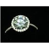 Image 2 : GRA CERTIFIED RING WITH 2.00 CARAT MOISSANITE VVS D COLORED MOISSANITE SET IN 925 SILVER WITH 35 CUB