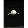 Image 2 : STERLING SILVER RING WITH 1.00 CARAT MOISSANITE VVS D SET IN 925 SILVER WITH 35 CUBIC ZIRCONIUM IN H