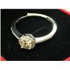 Image 1 : GRA CERTIFIED RING WITH 0.50 CARAT MOISSANITE VVS D COLORED MOISSANITE SET IN 925 SILVER WITH 35 CUB