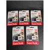 Image 1 : NEW Group of 5 SanDisk Ultra Plus microSDXC UHS-I Card