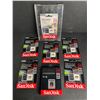 Image 1 : NEW Group of 7 various micro SD cards, SDXC UHS-1 Card, Type B cards