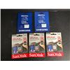 Image 1 : NEW Group of 5 SDXC UHS-I & Samsung UHS-I card w/SD adapter