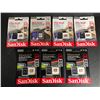 Image 1 : NEW Group of 6 MicroSDXC UHS-I Card w/ adapter & 1 SanDisk Ultra Plus SDXC UHS-I Card