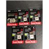 Image 1 : NEW Group of 5 microSDXC extreme plus