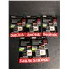 Image 1 : NEW Group of 5 microSDXC w/ adapter