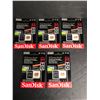 Image 1 : NEW Group of 5 microSDXC w/ adapter