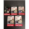 Image 1 : NEW Group of 5 microSDXC w/ adapter,  microSDXC UHS-I  w/ adapter