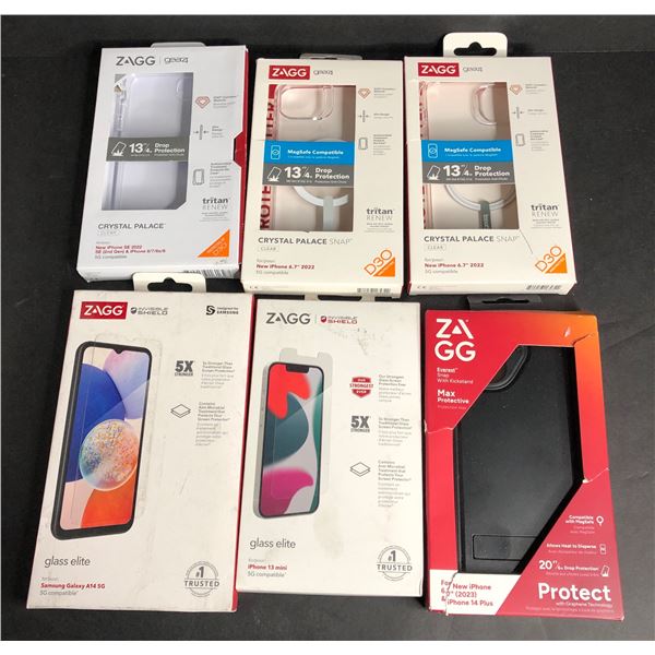 NEW Group of 6 various iPhone cases, Galaxy A14 & iPhone screen protectors