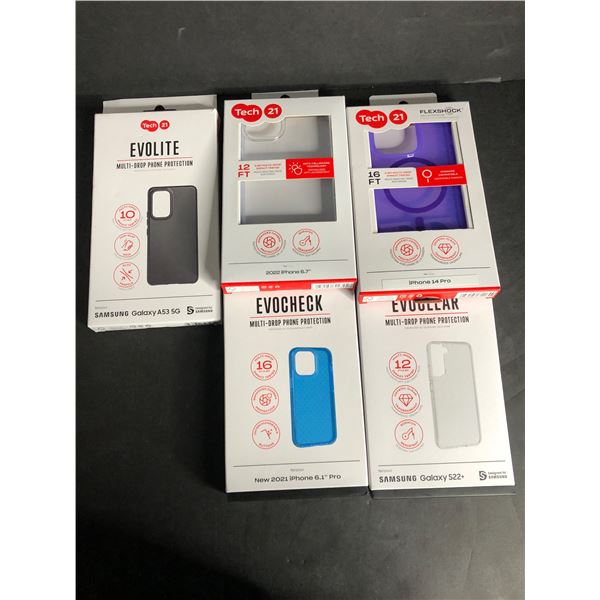 NEW Group of 5 Tech21 Samsung & iPhone cases