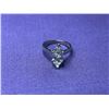 Image 1 : 18KT white gold ladies cast 6-prong solitaire diamond ring stamped "GHI". The settling containing: 1