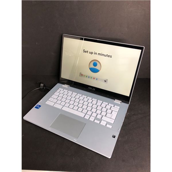 NEW ASUS CX3 14" Touchscreen 2-in-1 Chromebook Flip - AI Blue (Intel i5-1130G7/512GB PCIe SSD/16GB R