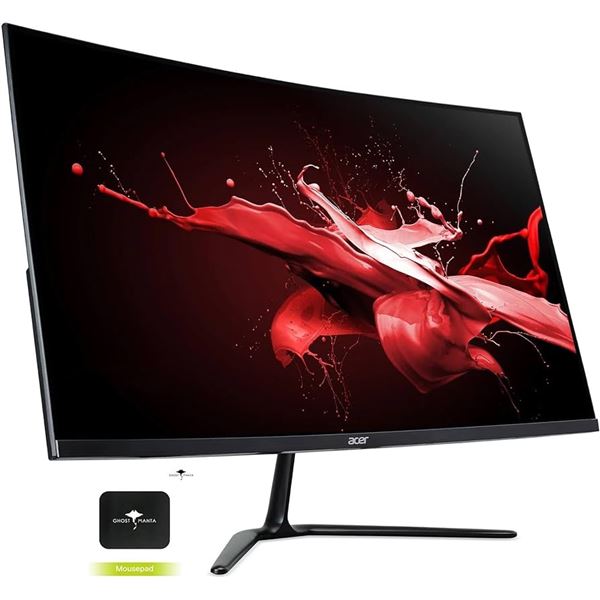 NEW Acer 31.5" 1440p WQHD 165Hz 1ms GTG Curved VA LED FreeSync Gaming Monitor (EI322QUR)