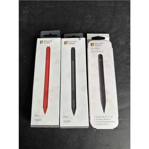 Group of NEW 3 Microsoft pens