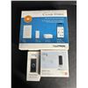 Image 1 : Group of NEW Ring doorbell wired, Ring indoor cam & Caseta wireless dimmer kit w/smart bridge