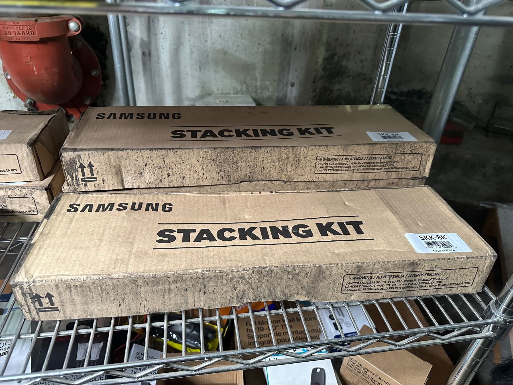 Group of 3 Samsung stacking kits