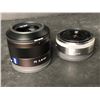 Image 1 : Group of 2 Sony camera lenses - 35mm F2.8 & 16mm F2.8 (total retail for both lenses $1,148)